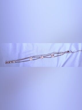 Silver diamond waist belt